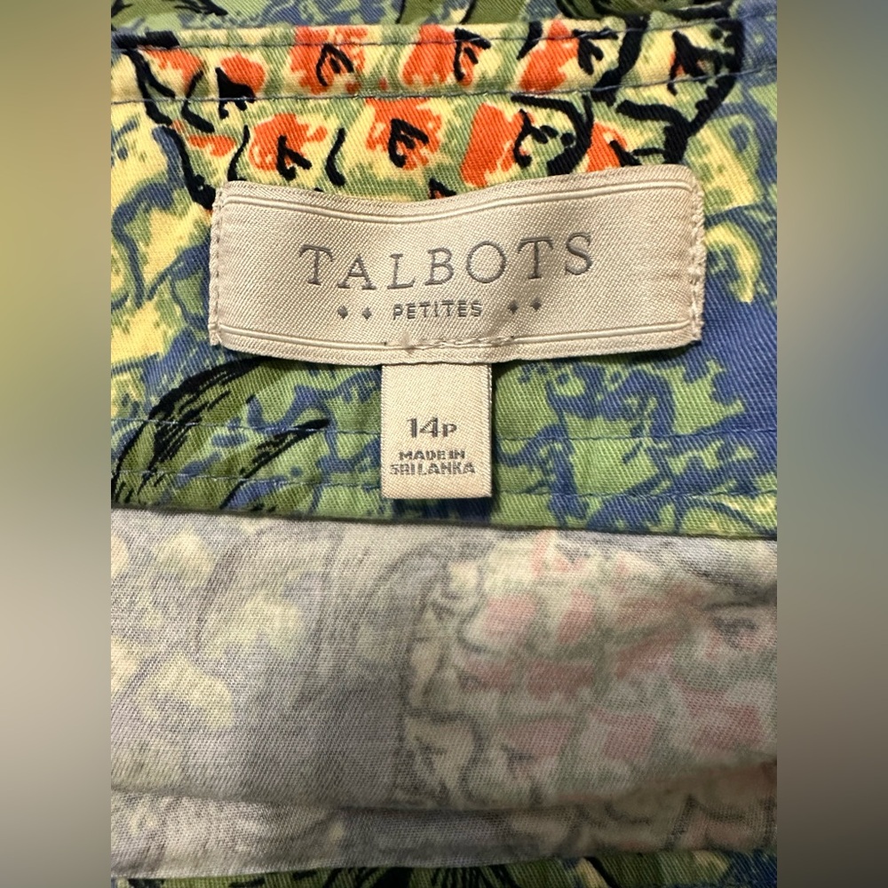 Talbots Size 14P Pineapple Skirt EUC - Picture 4 of 6
